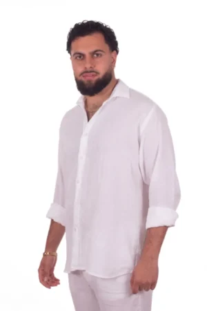 11 Camisa Puro Lino Premium Natural